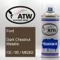 Preview: Ford, Dark Chestnut Metallic, CE / 95 / M6262: 400ml Sprühdose, von ATW Autoteile West.